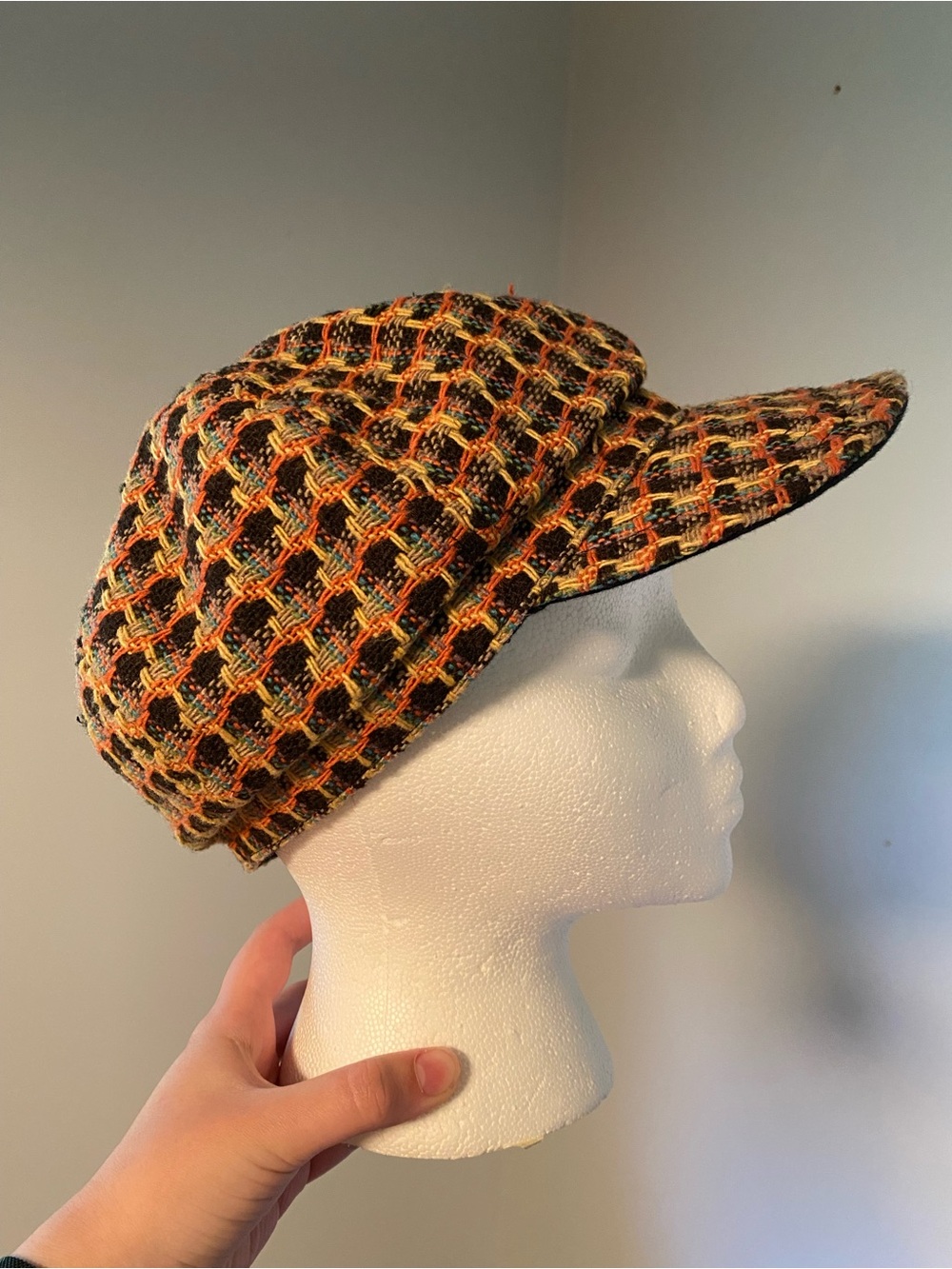 Crown cap Y2K style newsboy hat